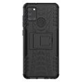 Coque Hybride Samsung Galaxy A21s Antidérapante avec Béquille - Noir