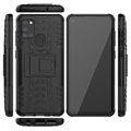 Coque Hybride Samsung Galaxy A21s Antidérapante avec Béquille - Noir