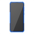 Coque Hybride Samsung Galaxy A21s Antidérapante avec Béquille - Bleu / Noir