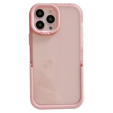 Coque Hybride iPhone 14 Pro Max avec Double Béquille - Rose
