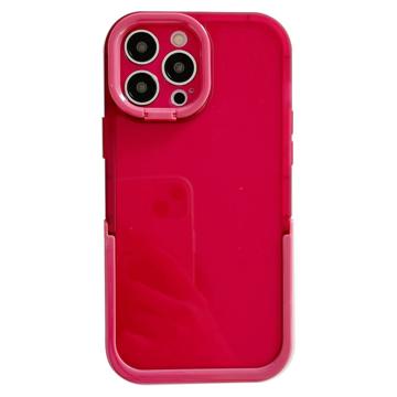 Coque Hybride iPhone 14 Pro Max avec Double Béquille - Rouge