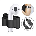 Kit d’Accessoires Apple AirPods / AirPods 2 4-en-1 en Silicone - Noir