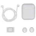 Kit d’Accessoires Apple AirPods / AirPods 2 4-en-1 en Silicone - Blanc