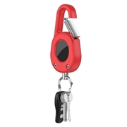 Apple AirTag Clip-And-Go Etui avec mousqueton - Rouge