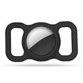 Apple AirTag Tech-Protect Étui en silicone lisse pour collier d'animal de compagnie - Noir