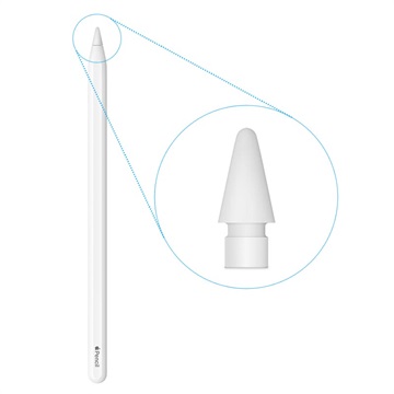 Pointes Apple Pencil MLUN2ZM/A - 4 Pièces - Blanc