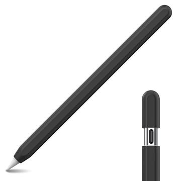 Étui en silicone pour Apple Pencil (USB-C) Ahastyle PT65-3 (Emballage ouvert - Excellent) - Noir