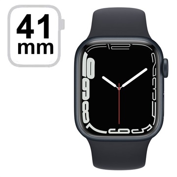 Apple Watch 7 LTE MKHQ3FD/A - Aluminium, Bracelet Sport Minuit, 41mm