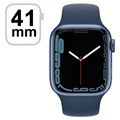 Apple Watch 7 WiFi MKN13FD/A - Aluminium, Bracelet Sport Bleu Abysse, 41mm - Bleu