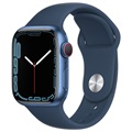 Apple Watch 7 WiFi MKN13FD/A - Aluminium, Bracelet Sport Bleu Abysse, 41mm - Bleu