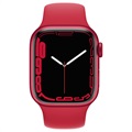 Apple Watch 7 WiFi MKN23FD/A - Aluminium, Bracelet Sport Rouge, 41mm