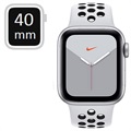 Apple Watch Nike Series 5 LTE MX3C2FD/A - 40mm - Argenté