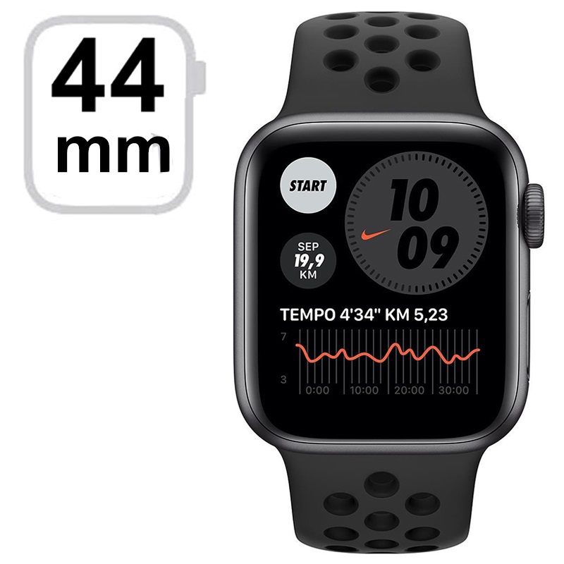 Apple Watch Nike Series 6 LTE M09Y3FD/A - 44mm - Gris Sidéral