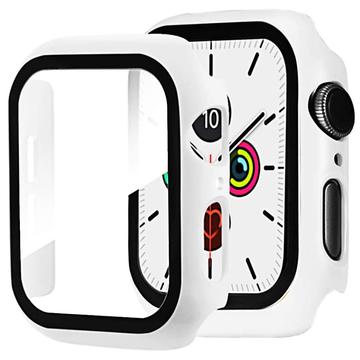 Coque Apple Watch SE (2022)/SE/6/5/4 en Plastique avec Protecteur d\'Écran - 40mm - Blanche
