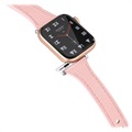 Bracelet Apple Watch Series 7/SE/6/5/4/3/2/1 en Cuir Premium - 41mm/40mm/38mm - Rose