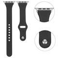 Bracelet Apple Watch Series 7/SE/6/5/4/3/2/1 en Cuir Premium - 45mm/44mm/42mm - Noir