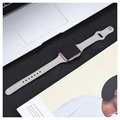 Bracelet Apple Watch Series 7/SE/6/5/4/3/2/1 en Cuir Premium - 45mm/44mm/42mm - Blanc