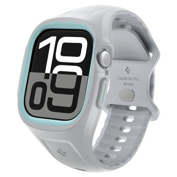 Étui Spigen Liquid Air Pro pour Apple Watch Series 10 avec bracelet - 46mm - Gris