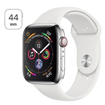 Apple Watch Series 4 LTE MTX02FD/A - Acier Inoxydable, Bracelet Sport, 44mm, 16Go