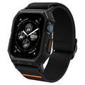 Apple Watch Series 9/8/SE (2022)/7/SE/6/5/4 Spigen Lite Fit Pro Strap avec étui - 44mm, 45mm - Noir