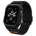 Apple Watch Series 9/8/SE (2022)/7/SE/6/5/4 Spigen Lite Fit Pro Strap avec étui - 44mm, 45mm - Noir