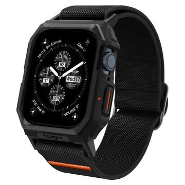 Apple Watch Series 9/8/SE (2022)/7/SE/6/5/4 Spigen Lite Fit Pro Strap avec étui - 44mm, 45mm - Noir