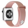 Bracelet Apple Watch Series SE (2023)/10/9/8/SE (2022)/7/SE/6/5/4/3/2/1 en Silicone Souple - 42mm/41mm/40mm/38mm - Rose