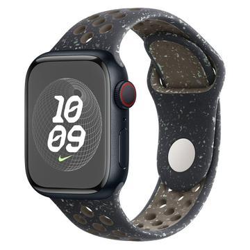 Apple Watch Series Ultra 2/Ultra/10/9/8/SE (2022)/7/SE/6/5/4/3/2/1 Lippa Flour Silicone Strap - 49mm/46mm/45mm/44mm/42mm - Noir