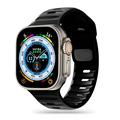 Apple Watch Series Ultra 2/Ultra/9/8/SE (2022)/7/SE/6/5/4/3/2/1 Tech-Protect IconBand Line Bracelet en silicone - 49mm/45mm/44mm/42mm - Noir