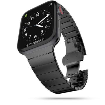 Bracelet Tech-Protect LinkBand pour Apple Watch Series Ultra 2/Ultra/10/9/8/SE (2022)/7/SE/6/5/4 - 49mm/46mm/45mm/44mm/42mm - Noir