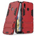 Coque Hybride Armor avec Béquille pour Huawei P20 Lite - Rouge