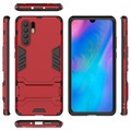 Coque Hybride Armor pour Huawei P30 Pro avec Béquille - Série Armor - Rouge