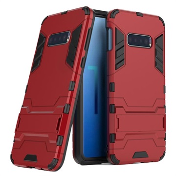 Coque Hybride Samsung Galaxy S10e avec Béquille - Série Armor - Rouge