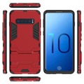 Coque Hybride Samsung Galaxy S10 avec Béquille - Série Armor - Rouge