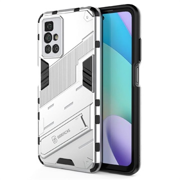 Coque Hybride avec Béquille Série Armor Xiaomi Redmi 10/10 Prime - Argentée