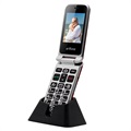 Artfone C10 Téléphone pour Séniors - Double SIM, SOS - Noir
