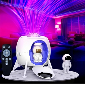 Lampe de projection de nébuleuse de ciel étoilé d\'atterrissage d\'astronaute - veilleuse d\'ambiance de chambre à coucher