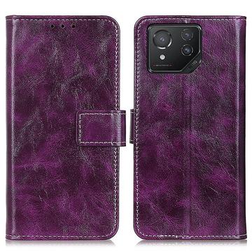 Étui Portefeuille Asus ROG Phone 8/8 Pro avec Fermeture Magnétique - Violet