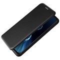 Étui à Rabat Asus Zenfone 8 - Fibre de Carbone - Noir