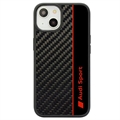 Coque iPhone 14 Audi Carbon Fiber Stripe - Noire