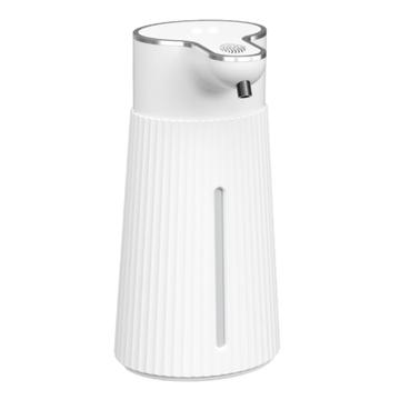 Distributeur automatique de savon liquide avec capteur pour salle de bain/cuisine - 400ml - Blanc