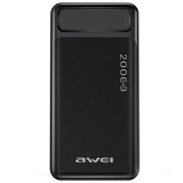 Banque d\'alimentation Awei P6K Dual USB Power Bank 20000mAh - Noir