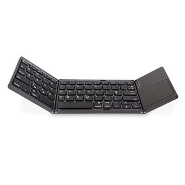 Clavier Sans Fil Pliable avec Pavé Tactile BK06 - Noir