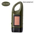 Lampe de Poche à Énergie Solaire à Manivelle BL0008 - Vert Armée