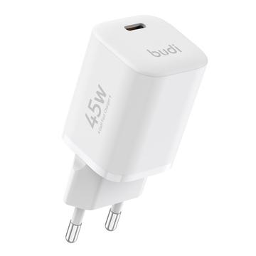 BUDI AC020EW Chargeur rapide USB-C GaN 45W - Blanc