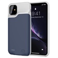 Coque Batterie iPhone 11 - 6000mAh - Bleu Foncé / Gris