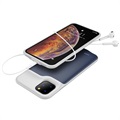 Coque Batterie iPhone 11 Pro - 5200mAh - Bleu Foncé / Grise