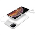 Coque Batterie iPhone 11 Pro - 5200mAh - Blanche / Grise