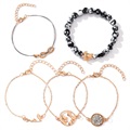 Baroque Boho Series Bracelet Set for Women - 5 Pcs.