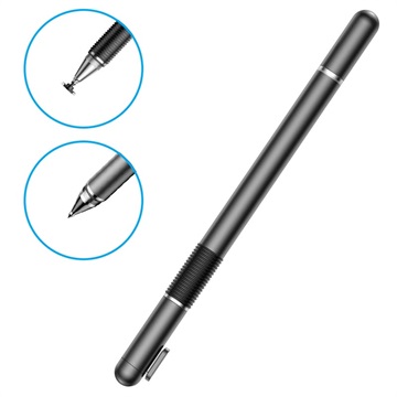 Stylet Capacitif & Stylo à Bille 2-en-1 Baseus - Noir